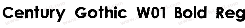 Century Gothic W01 Bold Regular字体转换